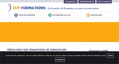 Desktop Screenshot of ecp-formations.com