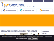 Tablet Screenshot of ecp-formations.com